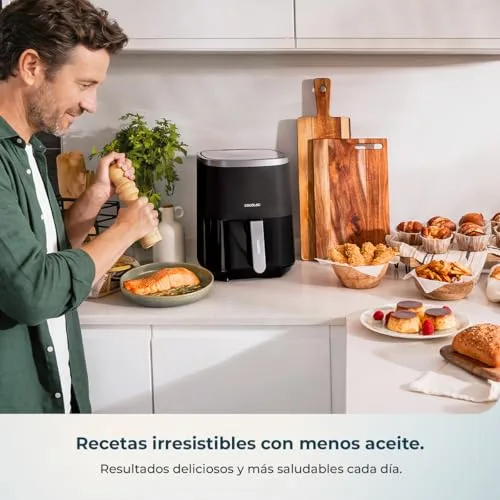 Cecotec ▫️ Fritadeira de ar quente 4 L Cecofry Fantastik Window 4000 Hot 1400 W 2