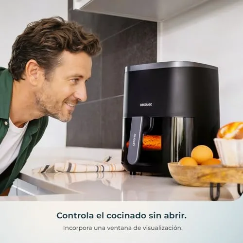 Cecotec ▫️ Fritadeira de ar quente 4 L Cecofry Fantastik Window 4000 Hot 1400 W 5
