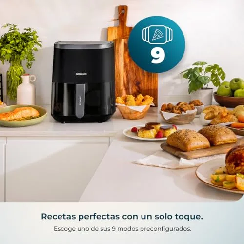 Cecotec ▫️ Fritadeira de ar quente 4 L Cecofry Fantastik Window 4000 Hot 1400 W 6
