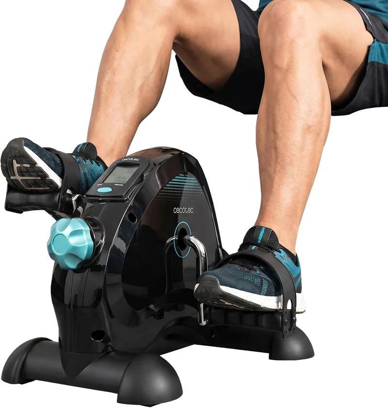 Cecotec ▫️ Pedais Estáticos Drumfit Cycle Compact Neo. Compactos, níveis de resistência reguláveis manualmente, funcionamento simples e intuitivo, ecrã LCD, peso máximo de 100 kg