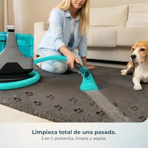 Cecotec ▫️ Aspirador e Limpador de Estofos e Tapetes com Fio Conga 6000 Carpet&Spot Clean XXL Neo. 600 W, 15 kPa, pulveriza, aspira e limpa, depósito de água limpa de 1300 ml, raio de ação de 7 m 5