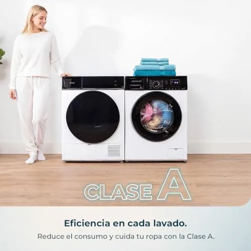 Cecotec ▫️ Máquina de lavar roupa de 6 kg, de carregamento frontal, modelo Bolero DressCode 6150 Inverter com kit HairCatch. 1650 W, 1000 rpm, 12 programas, motor Inverter Plus, Steam Max, Drum Clean, Delay Start e Child Lock. 4