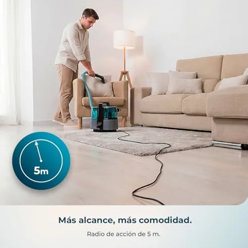Cecotec ▫️ Aspirador e Limpador de Estofos e Tapetes com Fio Conga 4000 Carpet&Spot Clean XL Neo. 600 W, 14 kPa, 2 reservatórios: água limpa e suja, pulverizador, acessório para janelas e 3 bicos 5