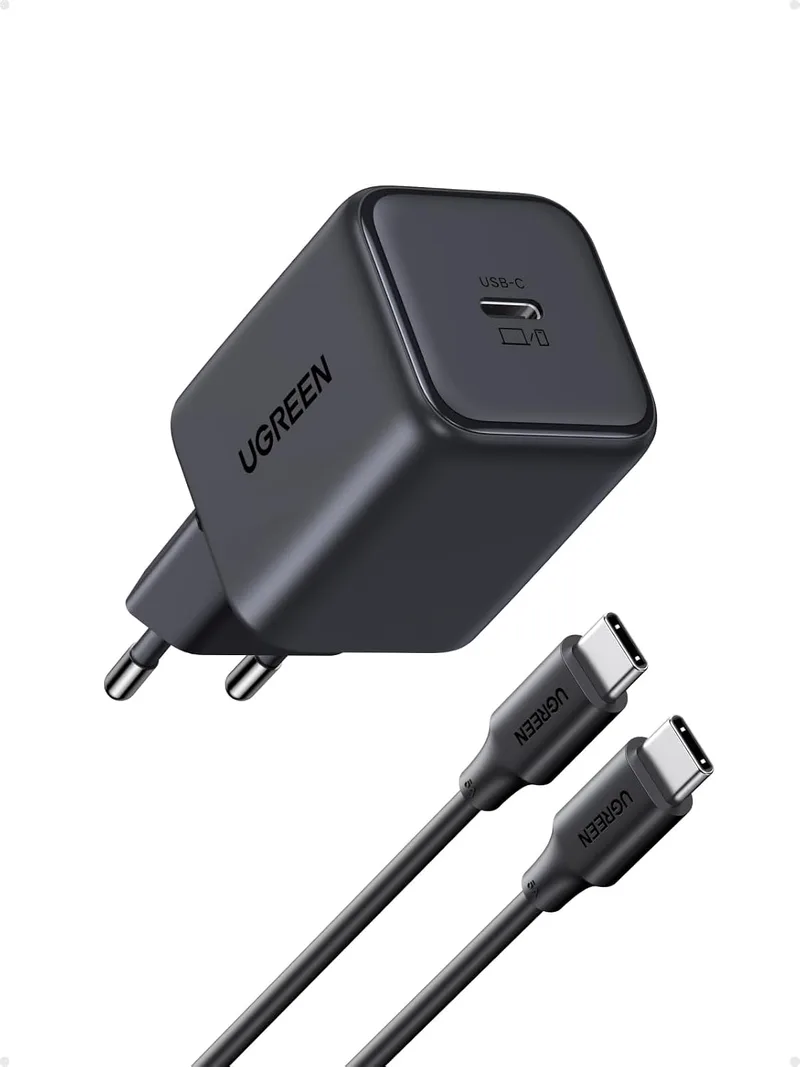 UGREEN ▫️ Zapix Carregador USB-C de 45 W com PPS para carregamento rápido do iPhone, com cabo de 5 A e 1,5 m