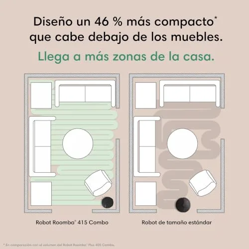 iRobot ▫️ Roomba Plus 416 Combo e Base AutoWash, Aspirador e Esfregona, Acessórios Extra, 20 000 Pa, Esfregona Extensível, Panos DualClean Eleváveis, Secagem a Calor, LiDAR Clearview, Autonomia de 90 dias, Branco 5