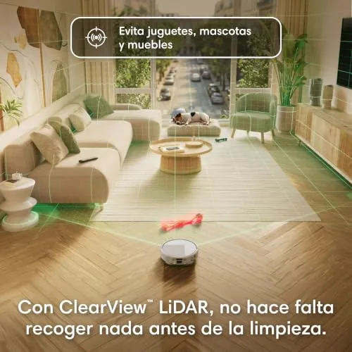 iRobot ▫️ Roomba Plus 416 Combo e Base AutoWash, Aspirador e Esfregona, Acessórios Extra, 20 000 Pa, Esfregona Extensível, Panos DualClean Eleváveis, Secagem a Calor, LiDAR Clearview, Autonomia de 90 dias, Branco 6