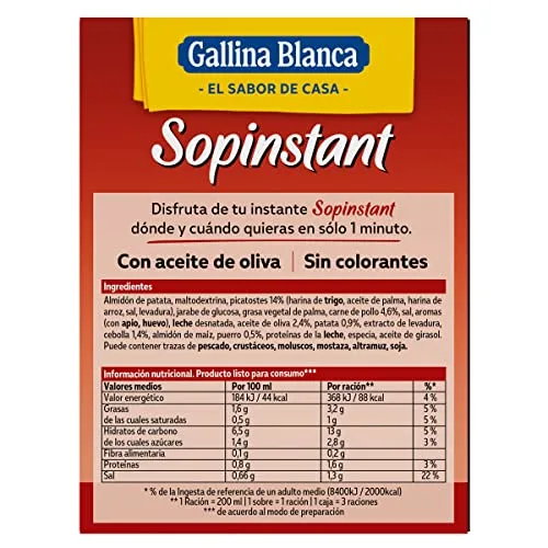 Gallina Blanca ▫️ Sopinstant Creme de Frango com Croutons, 63 gramas (embalagem de 4) 5