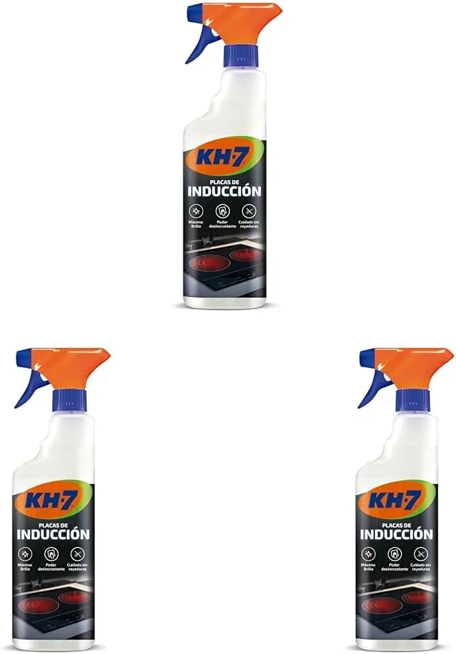 KH7 ▫️ Limpador Industrial para Placas Vitrocerâmicas, 500 ml (Embalagem de 3)
