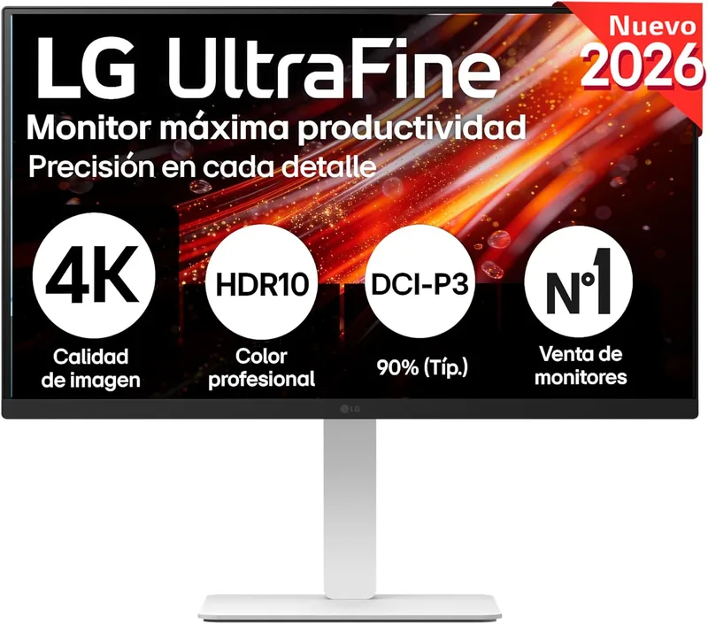LG ▫️ Monitor Ultrafine 27US50Z-W - 27'', IPS, 4K UHD, 60 Hz, HDR10, Branco