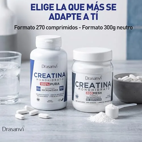 Drasanvi ▫️ Creatina Monohidratada 100% Pura em Comprimidos, 270 Unidades 6