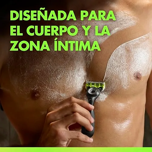 Gillette ▫️ Labs Body + Intimate – Máquina de barbear para o corpo masculino com 1 cabeça de corte 5