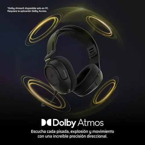 Corsair ▫️ Auscultadores sem fios para videojogos HS35 v3 – Preto 3
