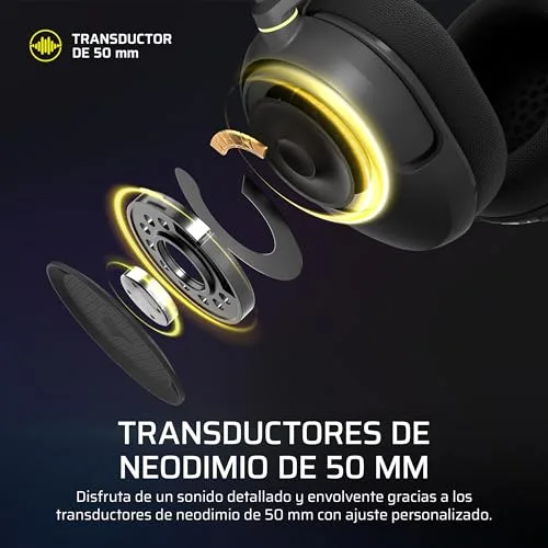 Corsair ▫️ Auscultadores sem fios para videojogos HS35 v3 – Preto 6
