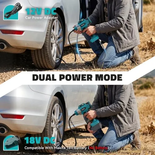 Ecarke ▫️ Compressor de ar portátil de 160 PSI compatível com Makita 20 V (apenas produtos) 2
