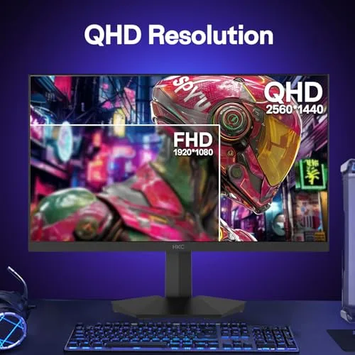 HKC ▫️ Monitor de jogos de 27 polegadas QHD, 260 Hz/275 Hz (OC Fast IPS, 1 ms, HDR400) 2