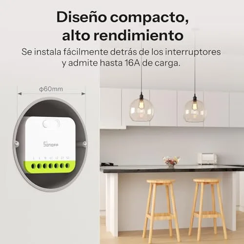 SONOFF ▫️ Mini Duo - Interruptor inteligente Zigbee de 2 canais, Zigbee 3.0, carga total de 16 A, controlo remoto através de um concentrador Zigbee, requer fio neutro, compatível com Alexa/Google (2 2