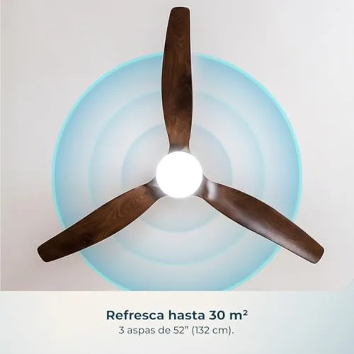Cecotec ▫️ Ventilador de teto com luz Aero 4600 Arctic White&White 3