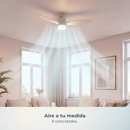Cecotec ▫️ Ventilador de teto com luz Aero 4600 Arctic White&White 4