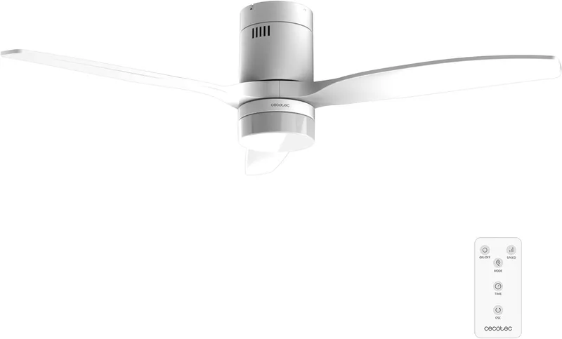 Cecotec ▫️ Ventilador de teto com luz Aero 4600 Arctic White&White