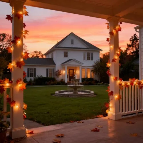AdalyRoma ▫️ Guirlanda de luzes com folhas, 2,5 m, 20 LED em forma de folhas de ácer 6