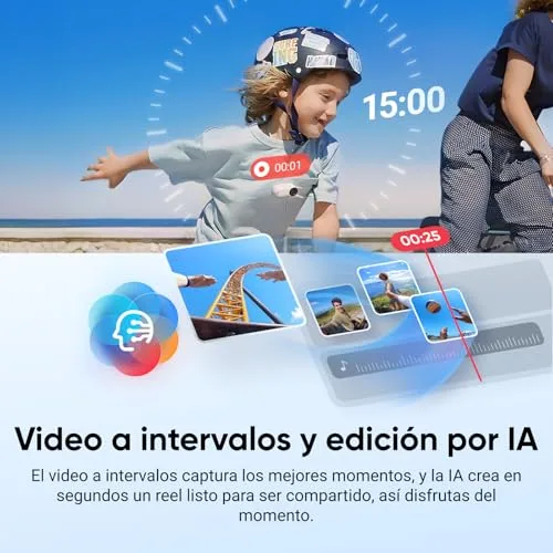 Insta360 ▫️ GO 3S Branca (128 G), Câmara de vlogging 4K, Modo POV sem mãos, bateria com 140 min de autonomia, edição com IA e integração com o Find My, resistente à água até 10 m, montagem em qualquer lugar 7