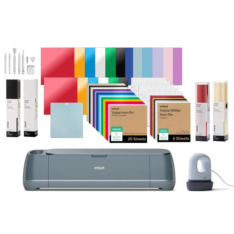 Cricut ▫️ Maker™ 4 Pacote Ultimate 2026, máquina de corte inteligente, cortadora de vinil profissional para bricolage e máquina de corte para tecido, couro, vinil e muitos outros materiais
