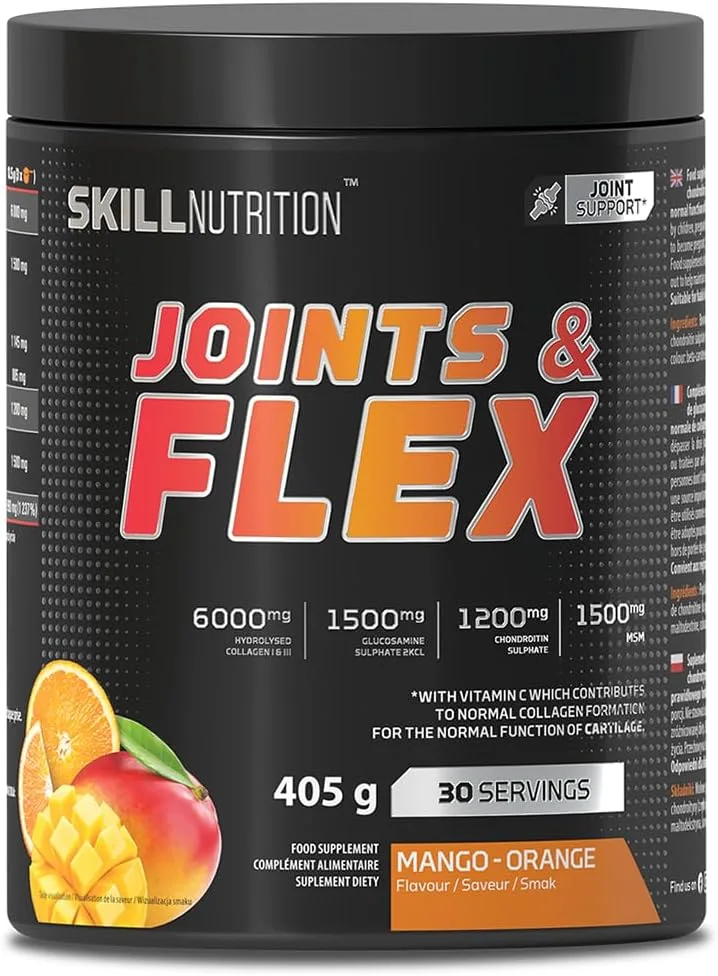 Skill Nutrition ▫️ Joints & Flex Powder, Manga-Laranja - 405 g
