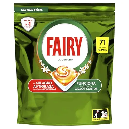 FAIRY ▫️ Original TodoEm1 Cápsulas para Máquina de Lavar Louça Laranja, 71 Cápsulas 7