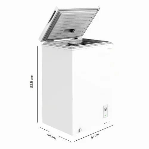 Cecotec ▫️ Congelador Horizontal Bolero CoolMarket Chest 78 Branco E. 78 litros de capacidade, controlo mecânico, termóstato ajustável, cesto organizador, descongelação manual, classe energética E 2