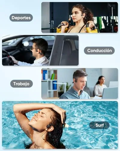 Guudsoud ▫️ Auscultadores submersíveis para natação, Auscultadores de condução óssea 6