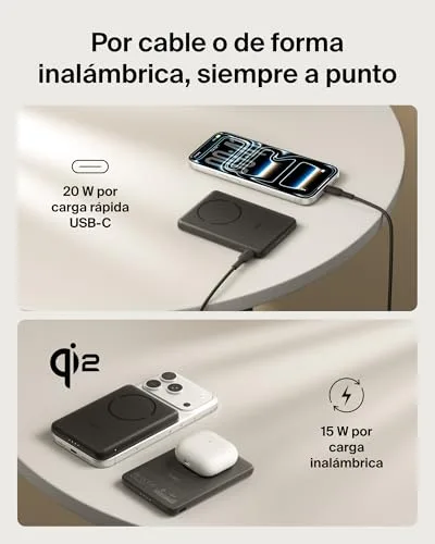 Belkin ▫️ Bateria externa BoostCharge de 5000 mAh com anel magnético - Preto 5