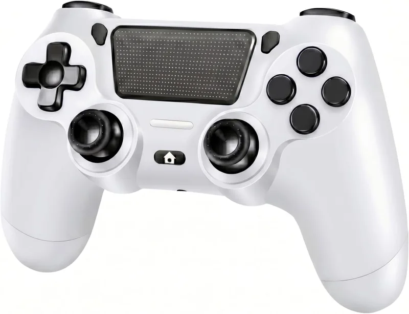 BJXOZ ▫️ Comando sem fios para PS4, com porta USB-C | Vibração dupla, altifalante, sensor de 6 eixos, painel tátil, tomada de 3,5 mm, 1000 mAh, compatível com PS4/Slim/Pro/PC