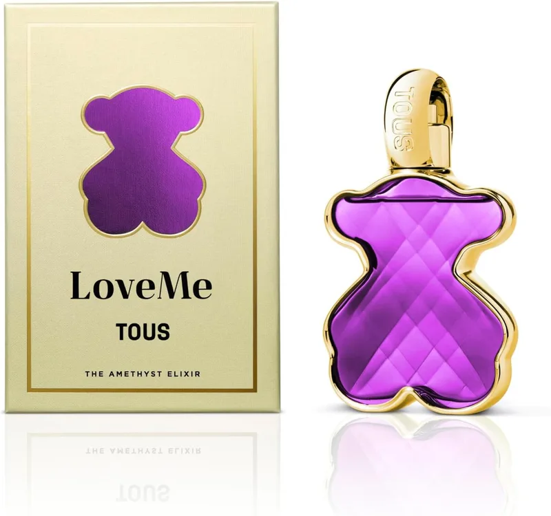 TOUS ▫️ LoveMe Amethyst Elixir 90 ml, Eau de Parfum Feminino, Aroma Floral Frutado Almiscarado, com pulverizador