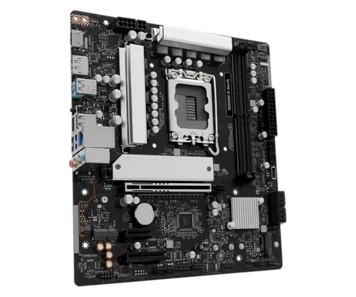 ASRock ▫️ Placa-mãe B860M-X Gen5, Micro ATX, soquete LGA1851, chip Intel B860, DDR5 até 9066+ MHz, PCIe 5.0 4
