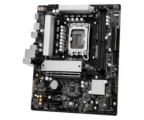 ASRock ▫️ Placa-mãe B860M-X Gen5, Micro ATX, soquete LGA1851, chip Intel B860, DDR5 até 9066+ MHz, PCIe 5.0 5