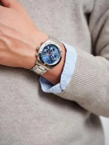 GANT ▫️ Greenfield G202003 - Relógio cronógrafo para homem, aço inoxidável, mostrador azul, quartzo, 10 ATM 4