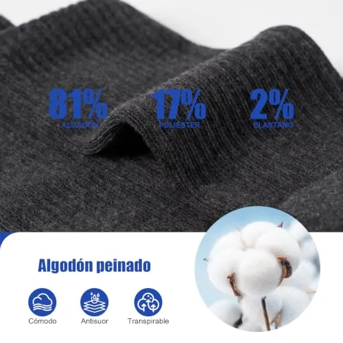 SockWaddles ▫️ Meias para homem e mulher, meias de algodão, 6/10 pares 6