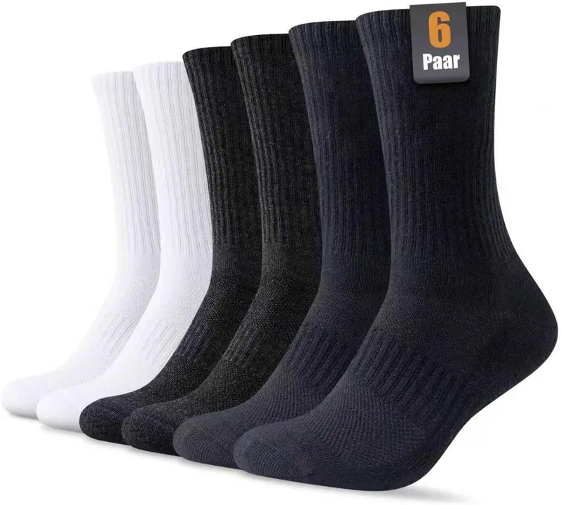SockWaddles ▫️ Meias para homem e mulher, meias de algodão, 6/10 pares