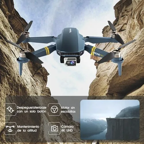 CHUBORY ▫️ Drone com câmara 4K HD, 84 minutos de voo (3 baterias), alcance de 800 m, acompanhamento automático, motor sem escovas e pairar automático – Ideal para principiantes e adultos 2