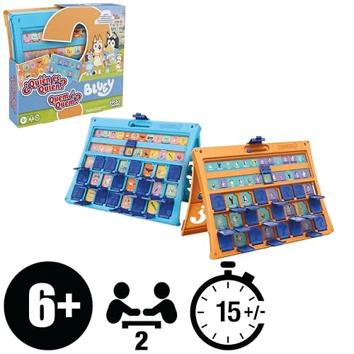 Hasbro Gaming ▫️ Jogo infantil «Quem é quem?», edição Bluey, Jogos de Mesa para a Família e de Viagem, 6+ - Versão em espanhol - português 2