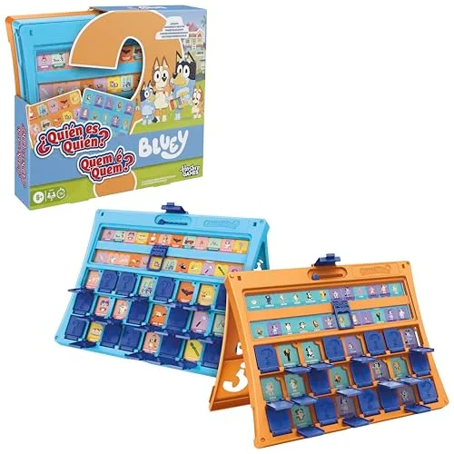 Hasbro Gaming ▫️ Jogo infantil «Quem é quem?», edição Bluey, Jogos de Mesa para a Família e de Viagem, 6+ - Versão em espanhol - português 6