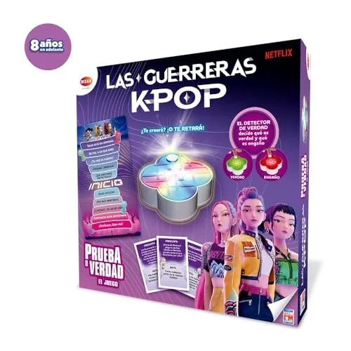 Bizak ▫️ Las Guerreras KPOP: Verdade ou Desafio, Jogo de Mesa Inspirado no Fenómeno K-Pop «Demon Hunters», Desafios, Perguntas e Provas para Festas com Amigas, a partir dos 8 anos (64013153) 2