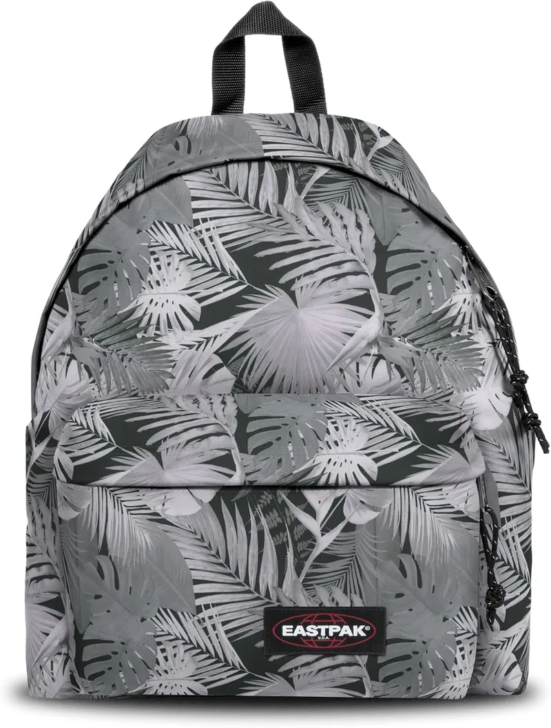 EASTPAK ▫️ Mochila Pak'r Acolchada: icónica mochila para uso diário com bolsos acolchoados na parte traseira e na parte da frente, capacidade de 24 L, 40 x 30 x 18 cm - Brize Retro Dark