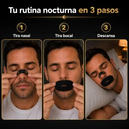 NeoConfort ▫️ Tiras nasais e bucais para dormir 60+60, Sistema 2 em 1 6