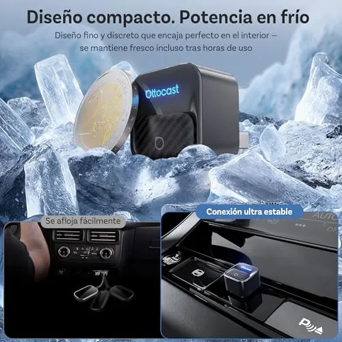 OTTOCAST ▫️ Mini Core 2 em 1 – Adaptador sem fios para CarPlay e Android Auto 6