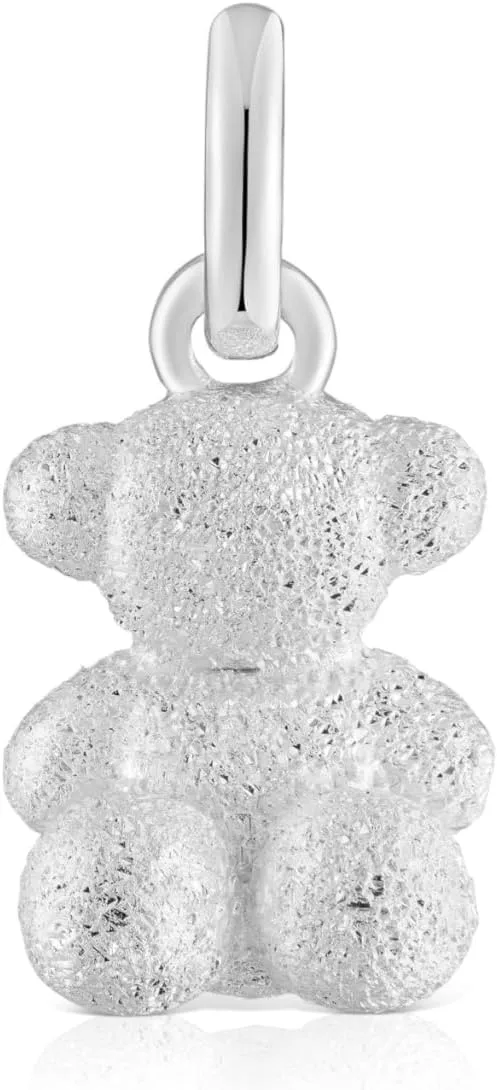 TOUS ▫️ Pingente de urso em prata com diamantes, para mulher, coleção Bold Bear