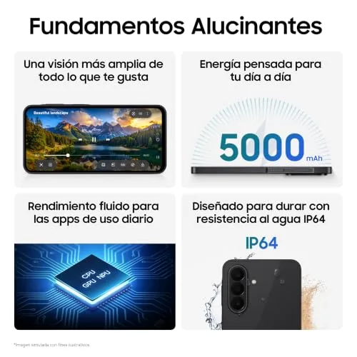 Samsung ▫️ Galaxy A27 5G 128 GB – Telemóvel com IA, Azul, Garantia de 3+1 anos 6