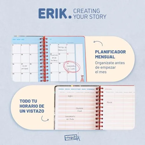 Grupo Erik ▫️ Agenda escolar 2026-2027 Semana Vista Onde está o Wally? 3