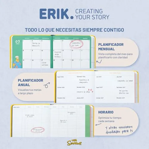 Grupo Erik ▫️ Agenda 2026-2027, pequena, Simpson 3