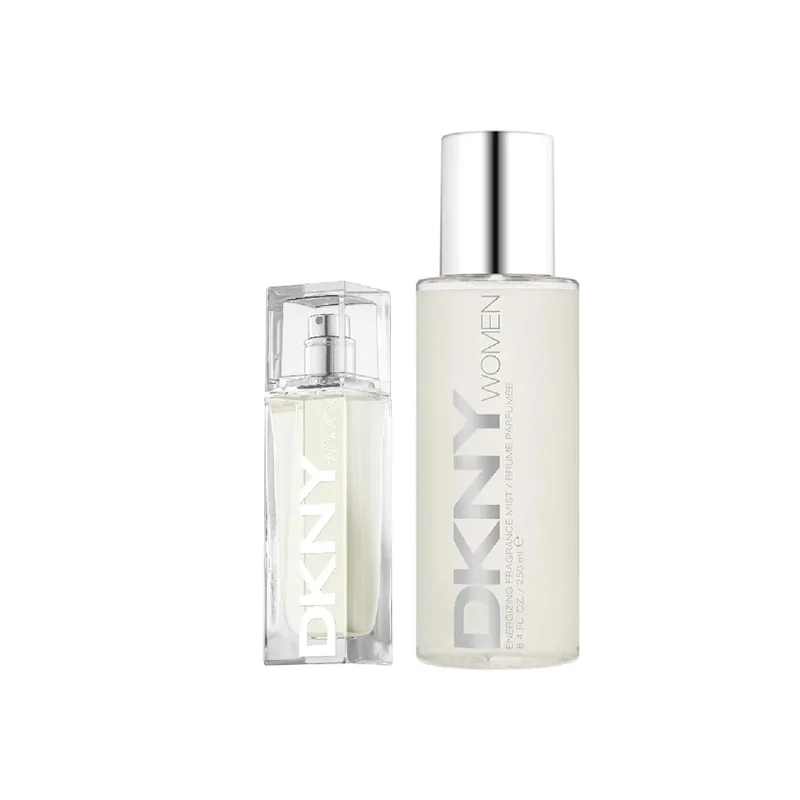 DKNY ▫️ Conjunto de fragrâncias Women – Eau de Parfum 30 ml + Bruma Perfumada 250 ml, fragrância cítrica-aromática com laranja sanguínea, fresca
